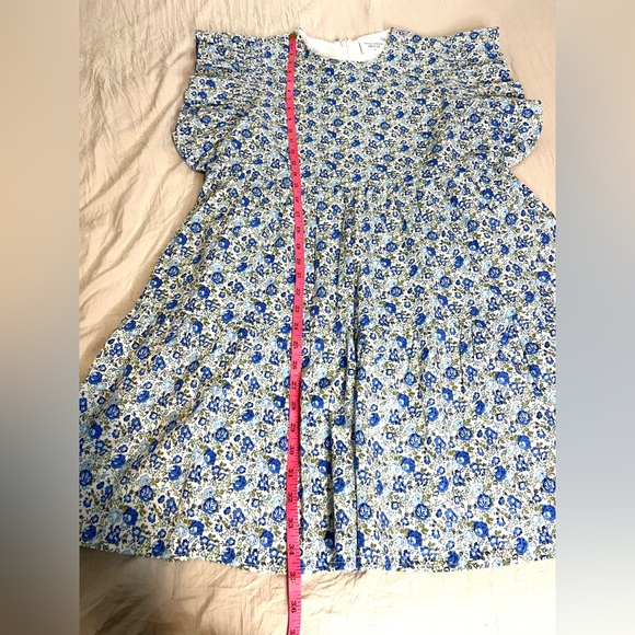 Hyacinth House Tuckernuck Floral Mini Dress Ruffle sleeves SZ M NWOT - Picture 9 of 9